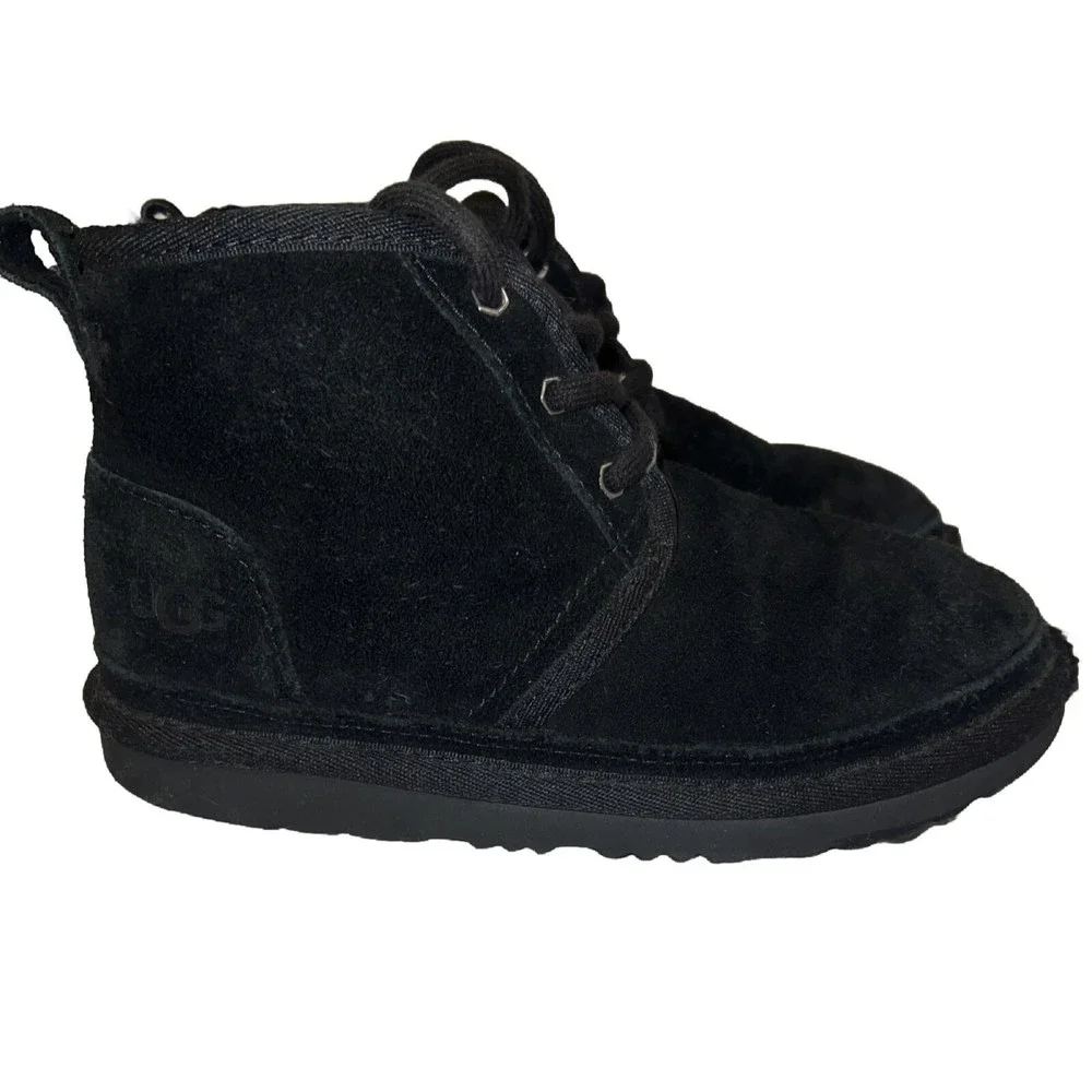 Kids UGG Neumel Ankle Boots Suede‎  Size 1 US EU 32.5 Shoes Shearling Leather